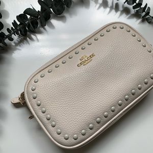 Coach Kira Crossbody Bag - Ivory White with Stud
